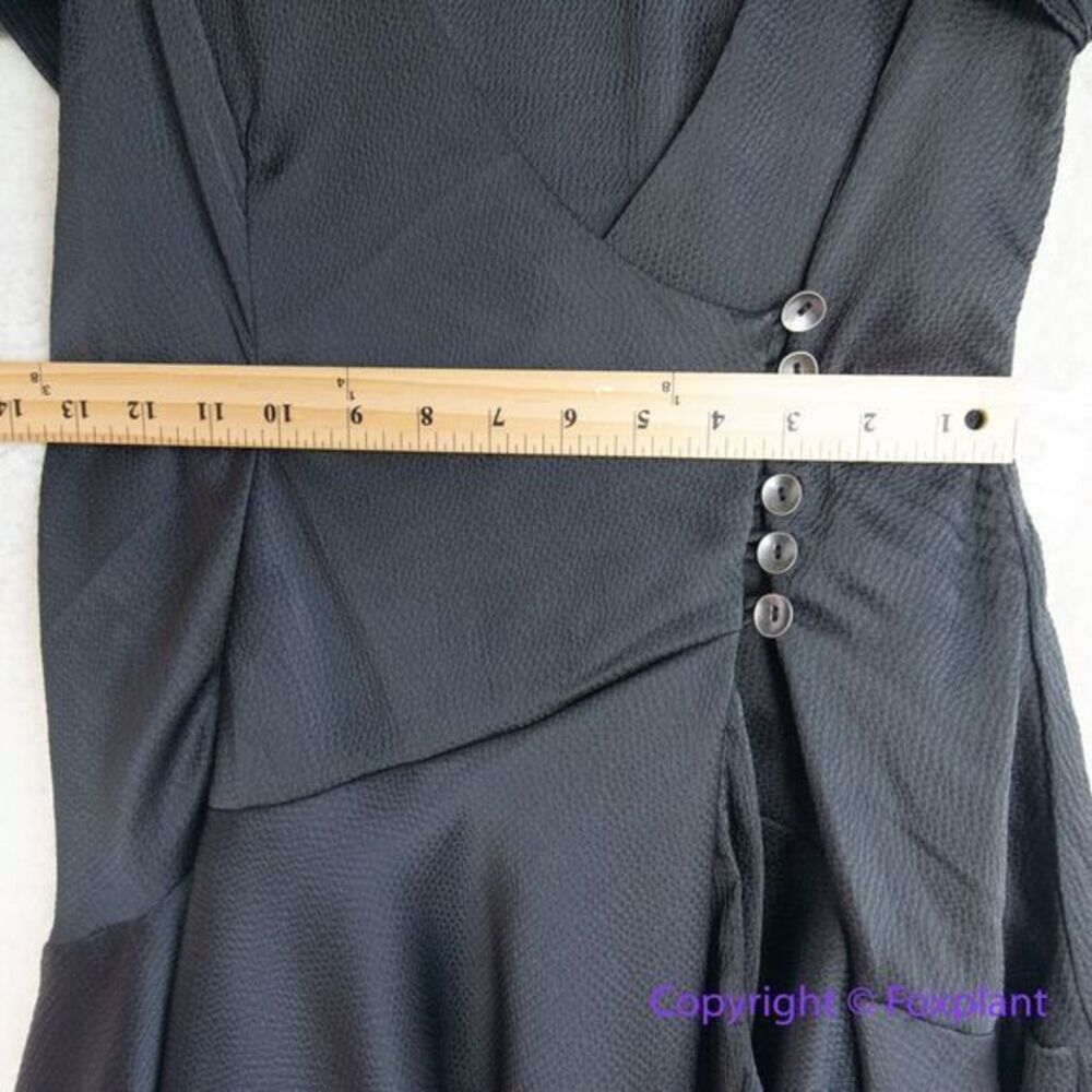 NEW Free People Scarlett Short Sleeve Texture Mini Dress black, size XS - Picture 8 of 16
